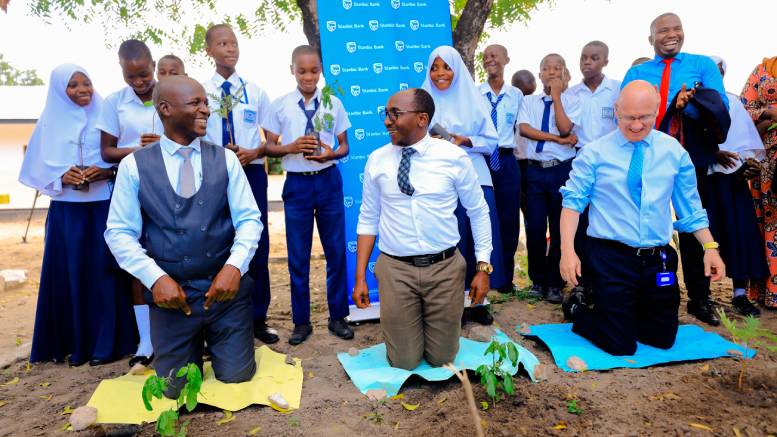 Stanbic plant trees at Kijitonyama Secondary School